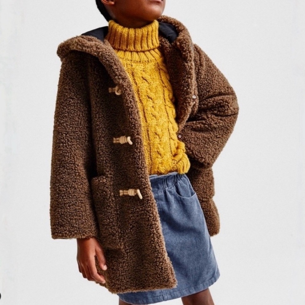Zara Brown Fleece-Lined Jacket